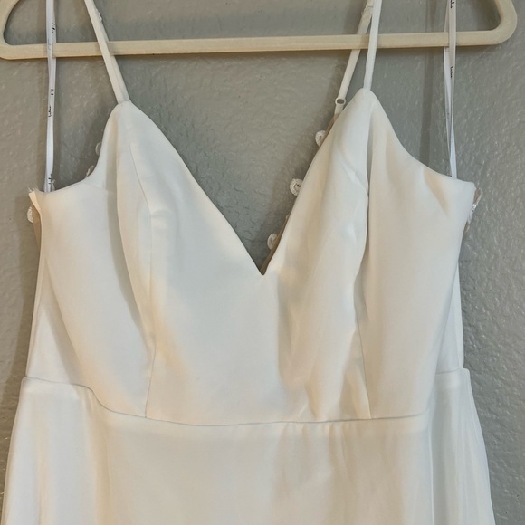 NWOT Romantic Ways White Lace Button Back Maxi Dress - Picture 6 of 8